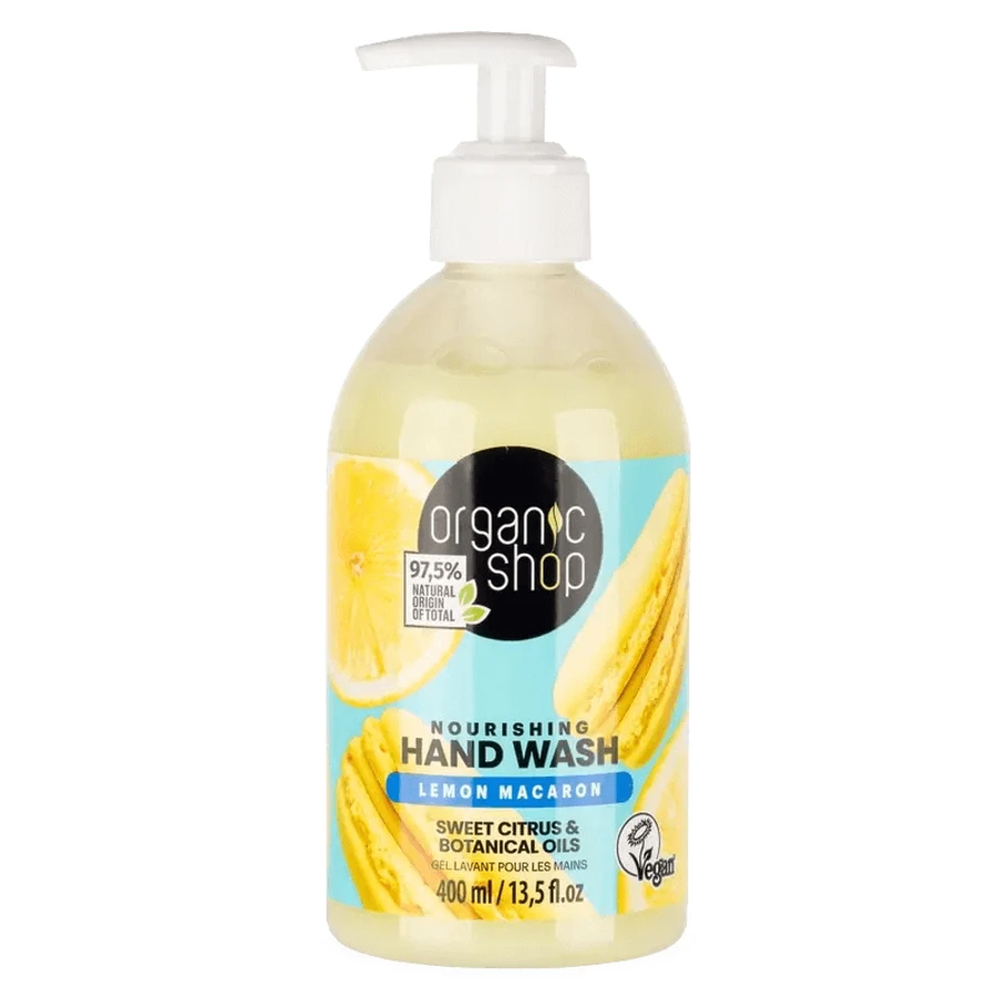 Organic Shop Crp Nourishing hand soap Lemon Macaron , 400 ml