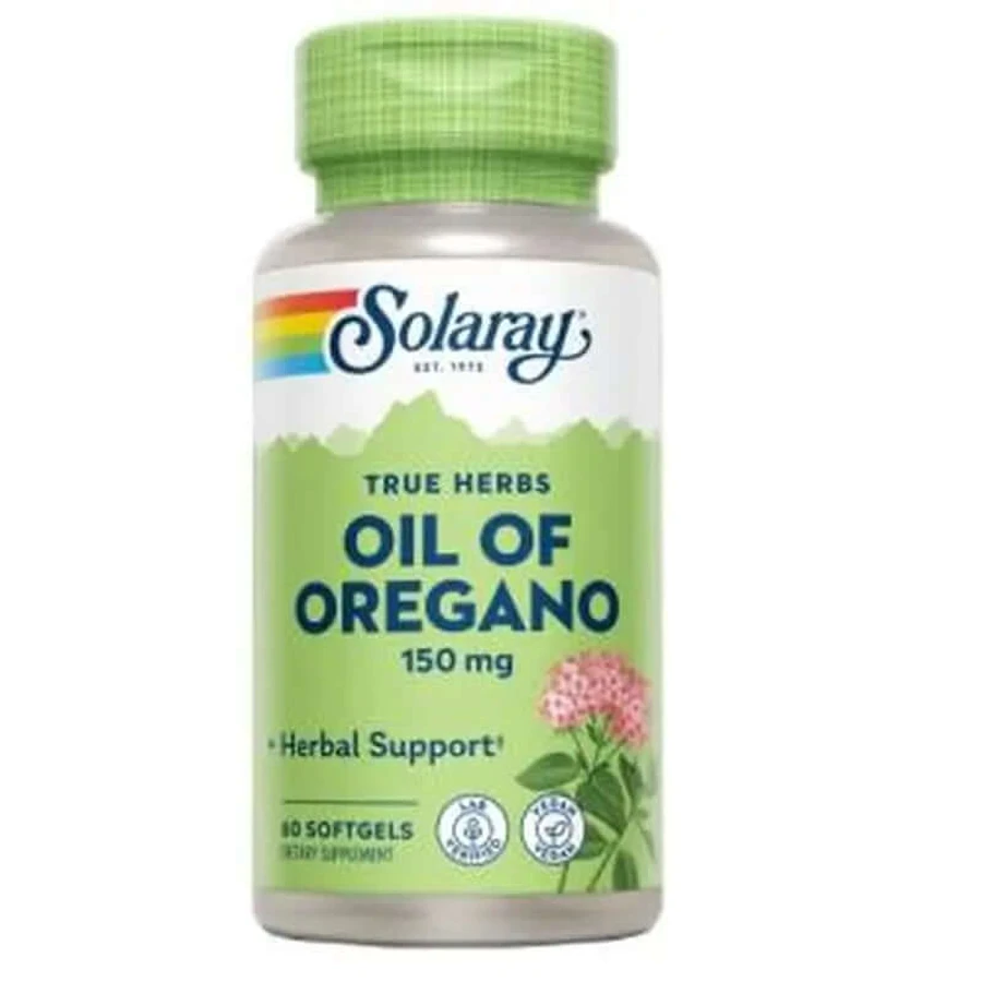 Solaray Aceite de Orégano 150Mg. 60Perlas