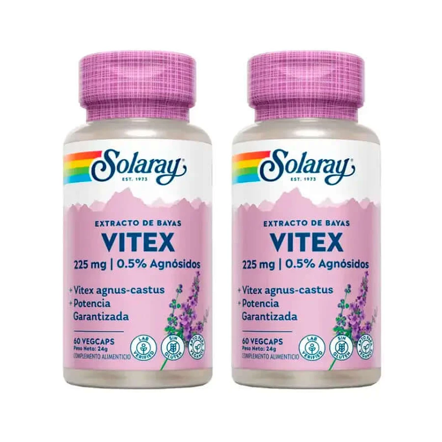 Solaray Vitex (Chasteberry) Set 2 x 60 Capsules