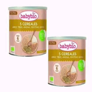 Babybio 5 Biologische Granen +6m, verpakking 2 x 220g
