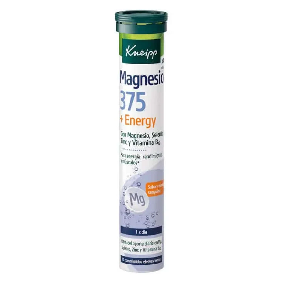 Kneipp Magnesium 375 + Energie, 15 tabletten