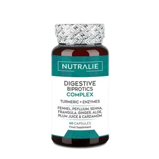 Nutralie Probiotic Digestive Complex Kurkuma + Verdauungsenzym, 60 Kapseln