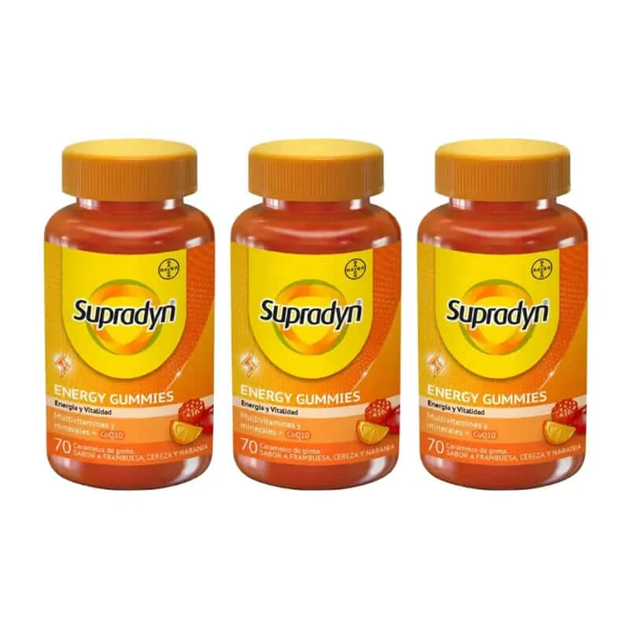Supradyn Energy Gummies Adultes, 3x70 bonbons à mâcher