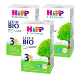 Hipp Crecimiento Ecológico Leche 3, pack 3 x 500 g