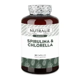 Nutralie Spirulina & Chlorella Energie & Kracht 1800Mg , 180 capsules