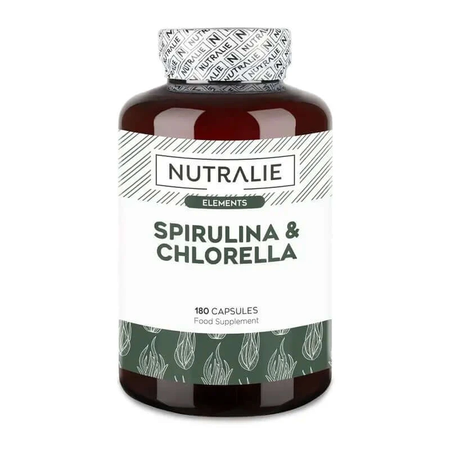 Nutralie Spirulina & Chlorella Energie & Kraft 1800Mg , 180 Kapseln