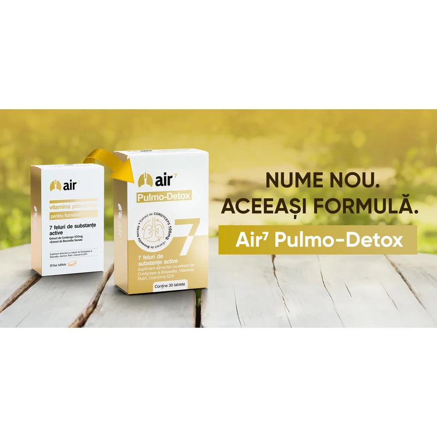 Air7 Pulmo Detox para fumadores, 30 cápsulas, Green Splid