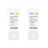 Sensilis Fotocorrección [Ar Spf 50+] Fluido reafirmante y antirojeces, 2X40 Ml