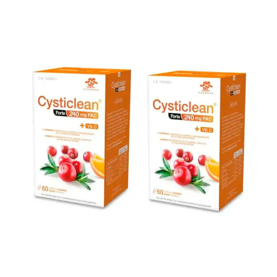 Cysticlean Forte 240 Mg Pac, paquet de 2 x 60 gélules