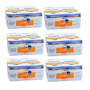 Agua gelatinosa sabor naranja pack de 6, 24 uds.