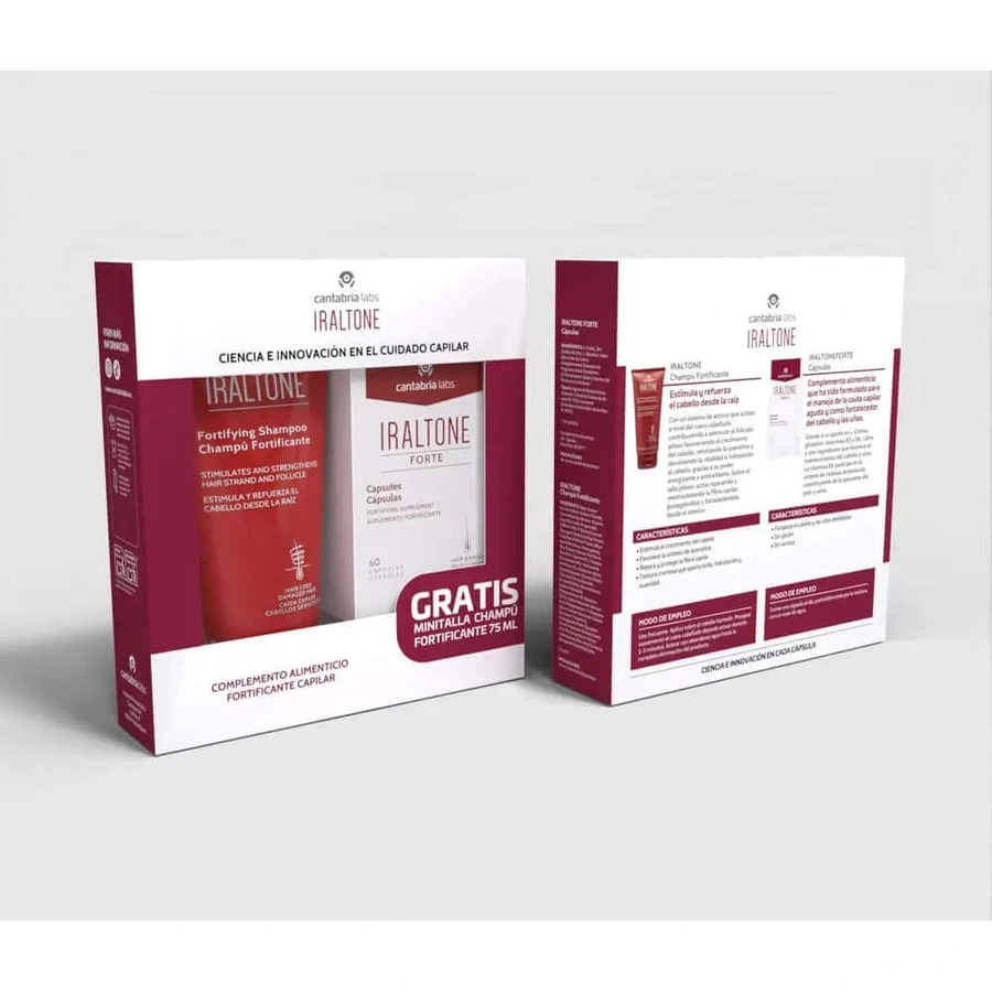 Iraltone Forte Cápsulas + Minitalla Champú Fortificante 75 Ml De regalo