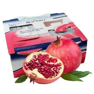 Geliertes Wasser mit Granatapfelgeschmack Ressource 4 Einheiten x 125 ml