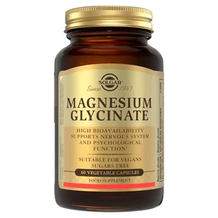 Solgar Magnesium Bisglycinate, 60 vegetarian capsules