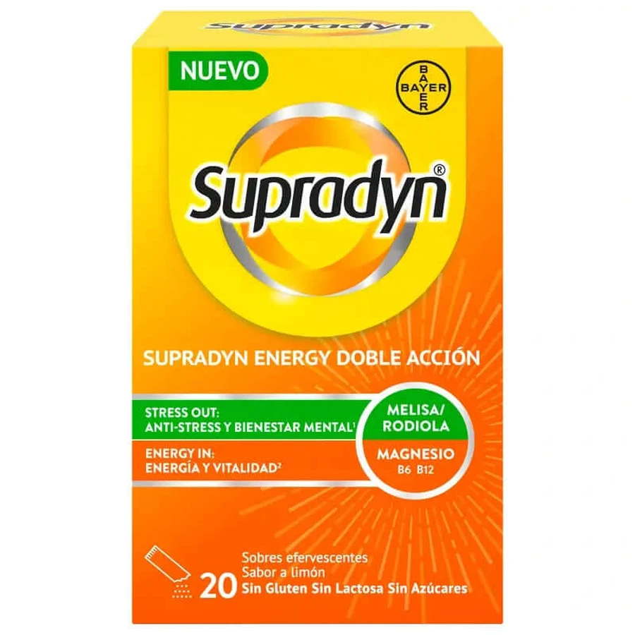 Supradyn Energy Doble Acción, 20 sobres