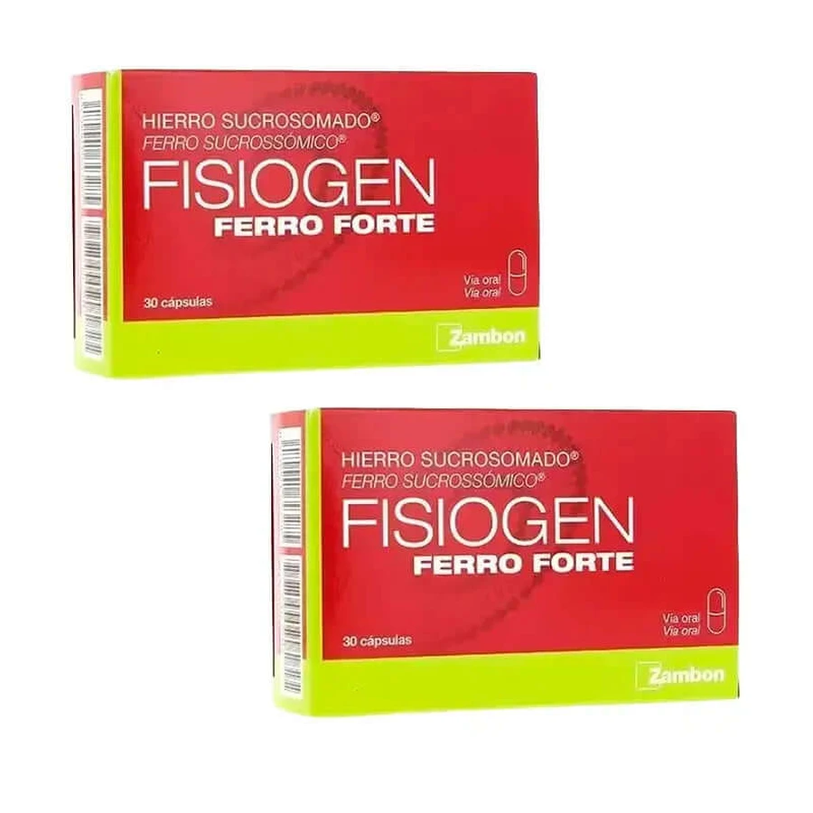 Fisiogen Eisen Forte, Packung 2x30 Kapseln