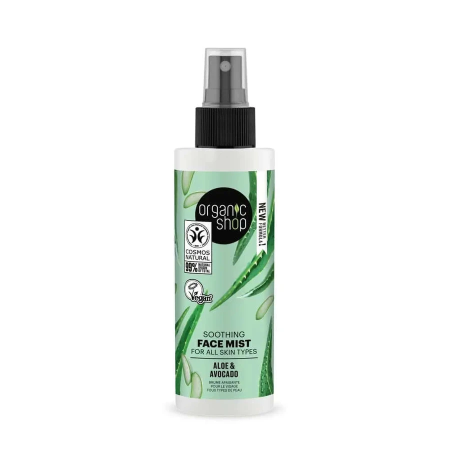 Organic Shop Bruma facial calmante para todo tipo de piel Aguacate y Aloe de Organic Shop, 150 ml