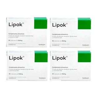 Complément alimentaire Lipok, paquet de 4 x 30 gélules