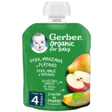 Gerber Pouch Biologische Peer, Appel, Banaan, 90g