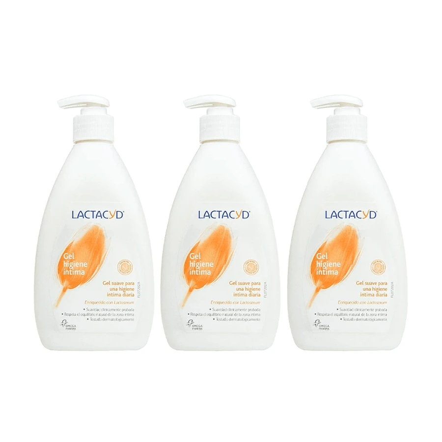 Lactacyd Triplo Intimhygiene-Gel Täglicher Gebrauch 3 x 400 ml
