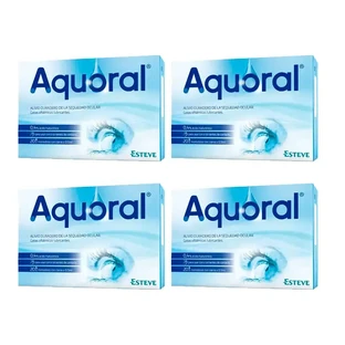 Aquoral eye drops, pack 4 x 20 single doses