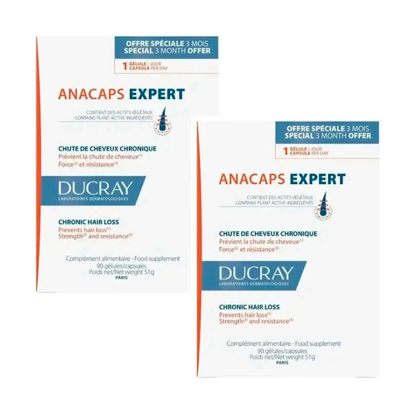 Ducray Anacaps Expert, pack 2 x 90 capsules