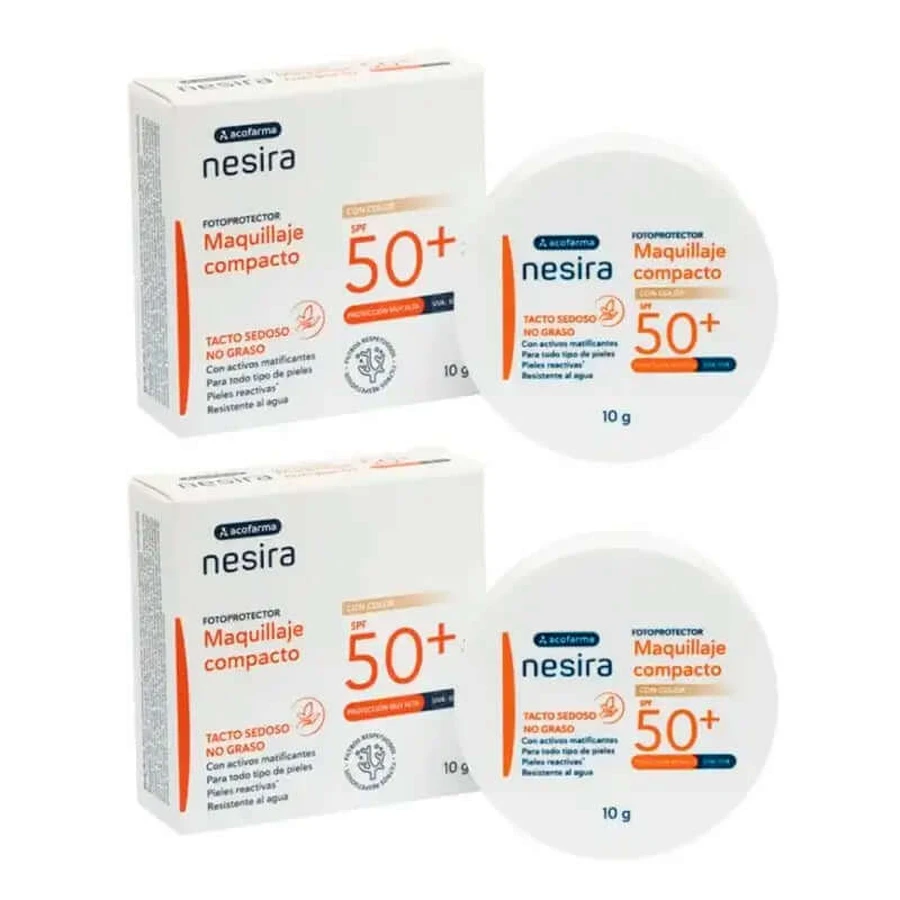 Acofar Derm Make-up Compact SPF 50+ 2 x 10 gr