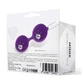 Latetobed Boule de Kegel double silicone Violet