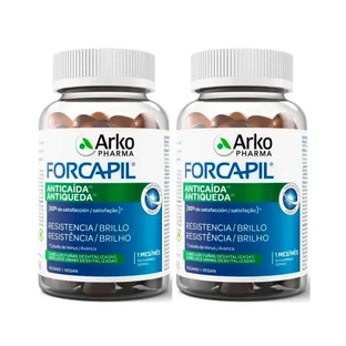 Arkopharma Forcapil Anti-haaruitval, verpakking 2 x 60 snoepjes