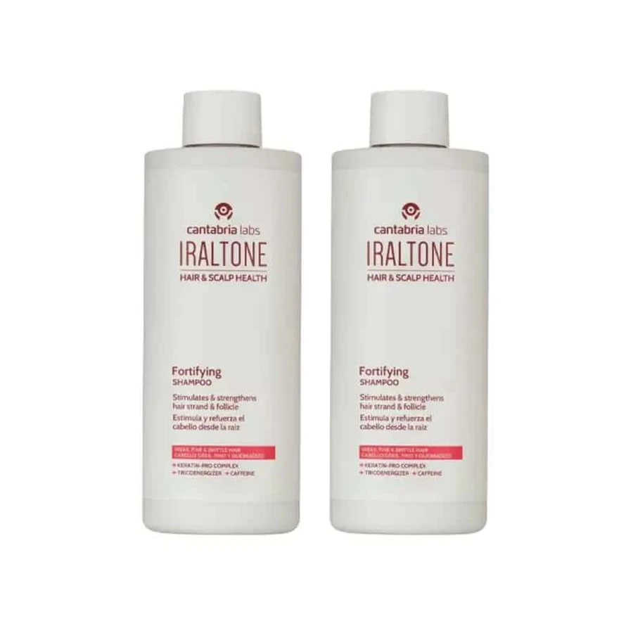 Iraltone fortifying shampoo, pack 2 x 400 ml