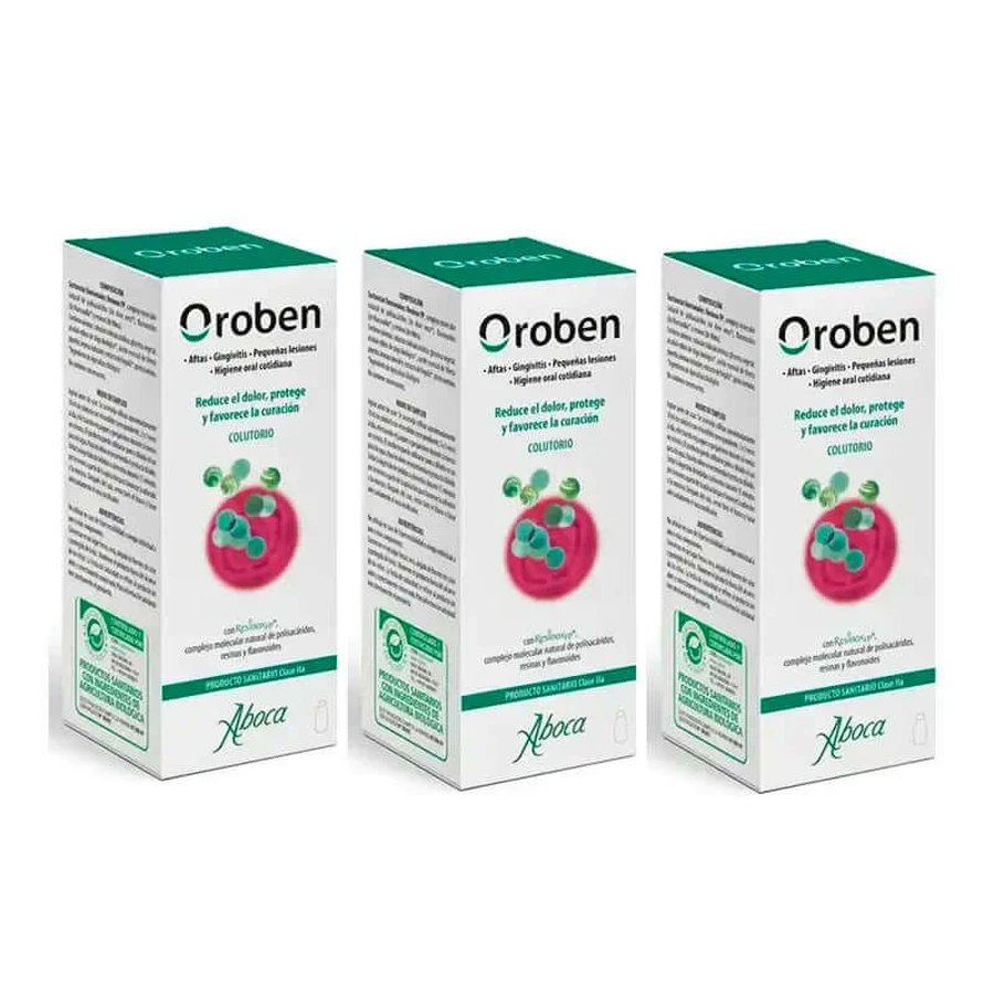 Aboca Oroben Aftagen Mondwater 3x150 ml