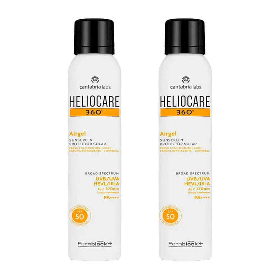 Heliocare Doble 360° Airgel Cuerpo, 2X200 Ml