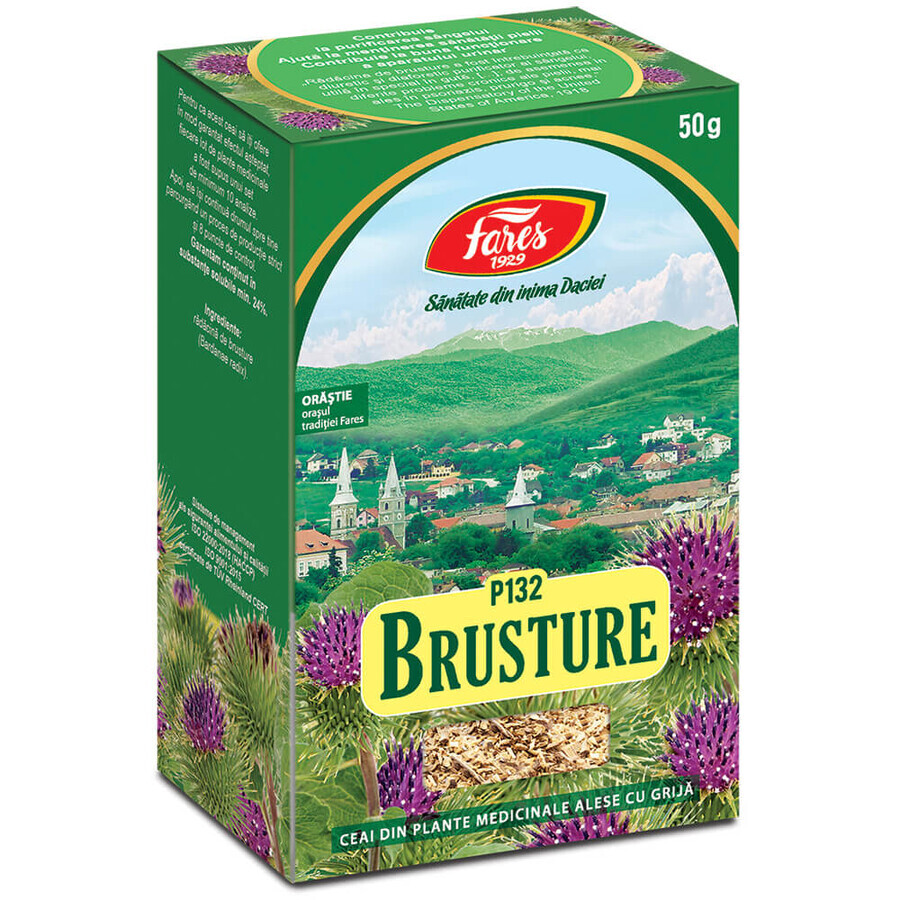 Tè alla radice di bardana, P132, 50 g, Fares