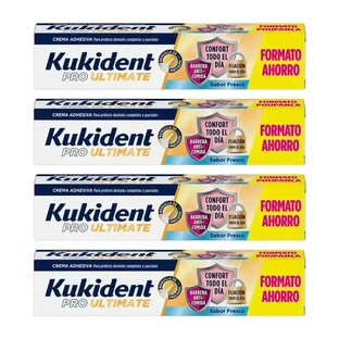 Kukident Quadruple Pro Ultimate Fresh Flavour, 4 x 57 Gr