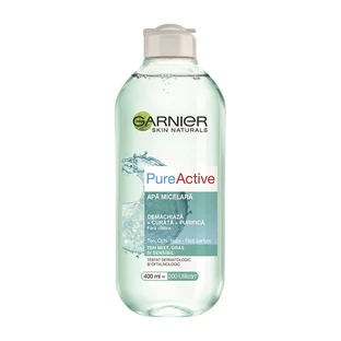 Agua micelar Pure Active Skin Naturals para pieles mixtas con tendencia grasa, 400 ml, Garnier