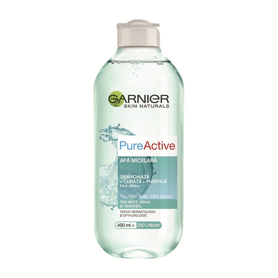 Comprar Agua micelar Pure Active Skin Naturals para pieles mixtas con tendencia grasa, 400 ml, Garnier Agua micelar Pure Active Skin Naturals para pieles mixtas con tendencia grasa, 400 ml, Garnier