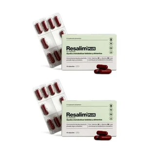 Resalim Plus Supplément alimentaire Boisson Alimentaire Boisson Alimentaire Métaboliseur, 2X10 comprimés