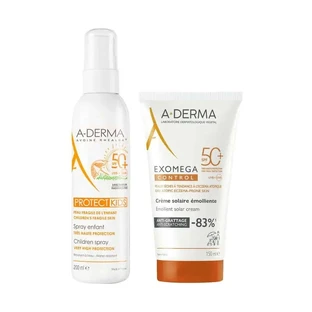 A-Derma Exomega Exomega Ctrl Cream Spf 50+ 150Ml Ad + Aderma Protect Children's Sun Spray Spf50+ 200 Ml