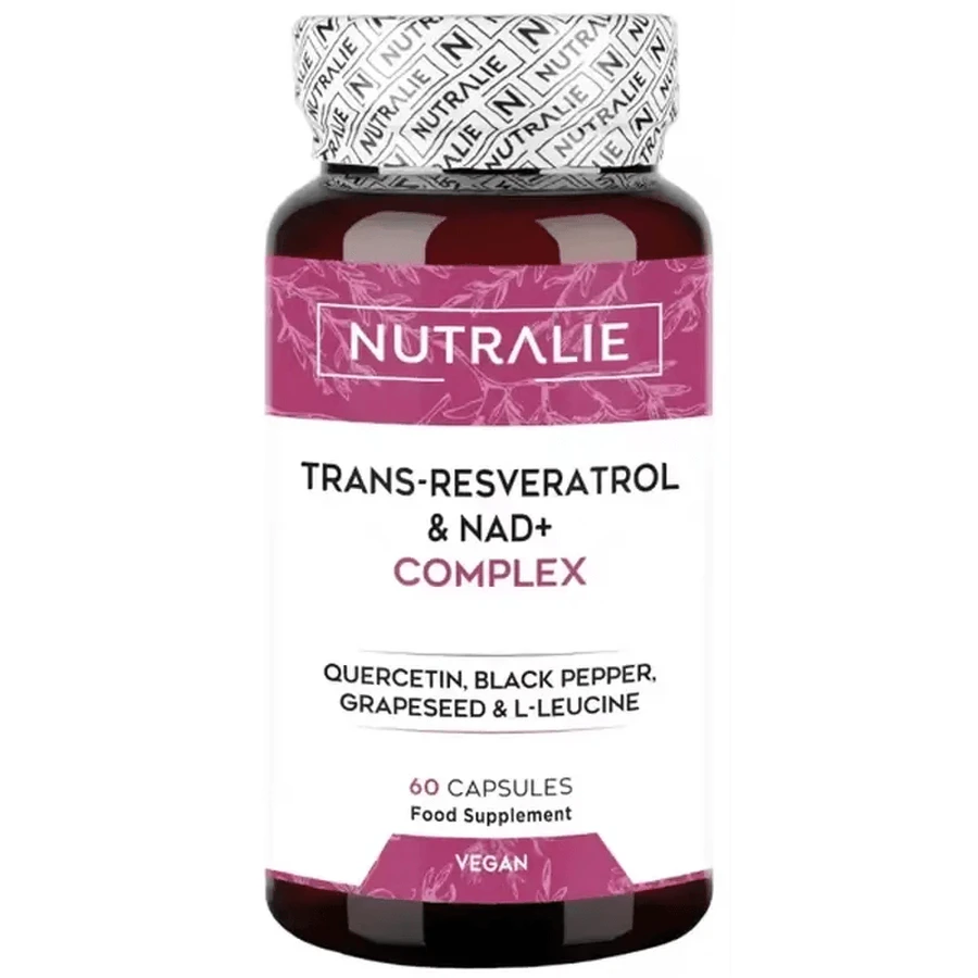 Nutralie Trans Resveratrol & Nad+ Complex met Quercetine + Piperine, 60 capsules