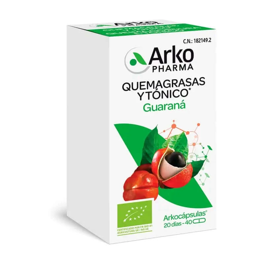 Arkopharma Arkocapsules Guarana Bio, 40 capsules