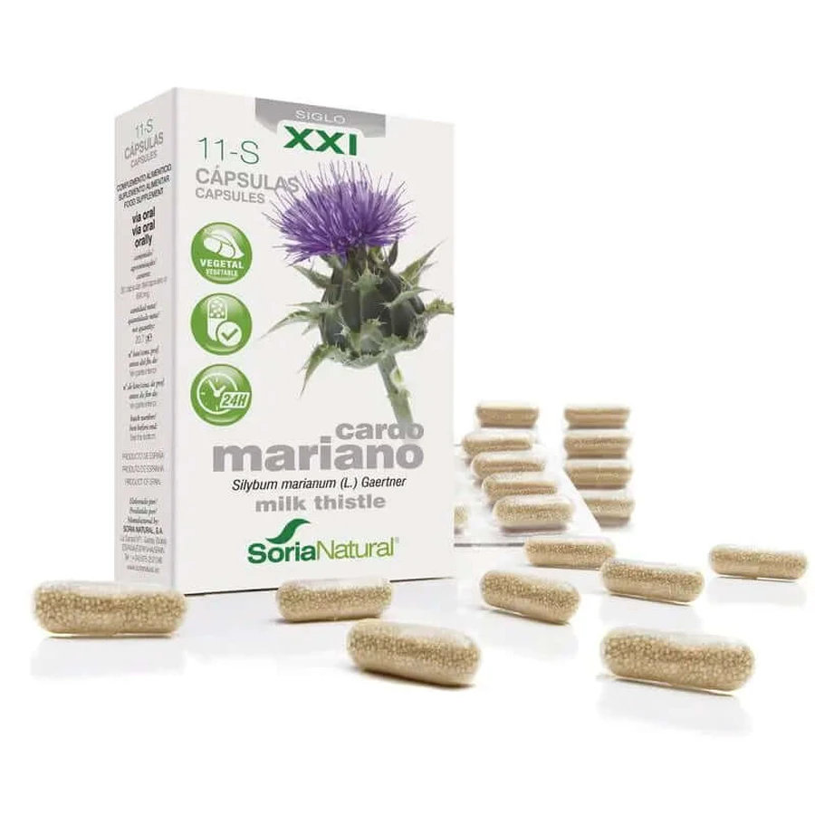 Soria Natural 11-S Mariadistel, 30 capsules