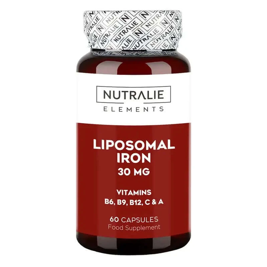 Nutralie Hierro Liposomal 30Mg + B6 + B12 Cansancio y Fatiga, 60 cápsulas