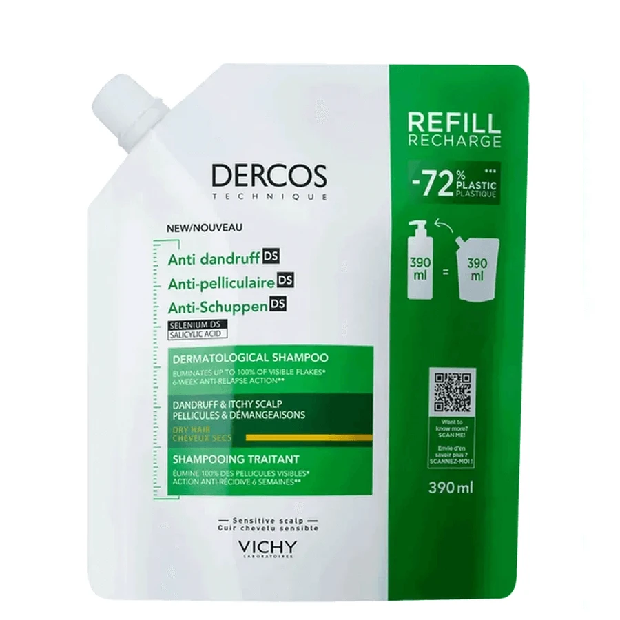 Vichy Dercos Technique Ecorefill Champú Caspa Seca
