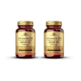 Solgar Vitamin D3 4000 IU, 2X120 Capsules