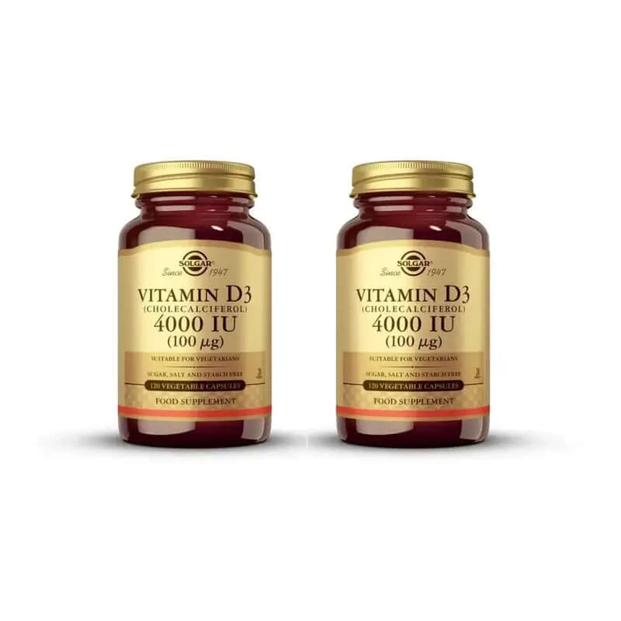 Solgar Vitamin D3 4000 IU, 2X120 Kapseln