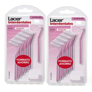 Cepillo Interdental Lacer Duplo Ultrafino Angulado 2x10 unidades