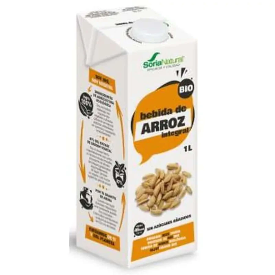Soria Natuurlijke Rijst Plantaardige Drank 1Lt 6Pcs. Bio Sg Vegan