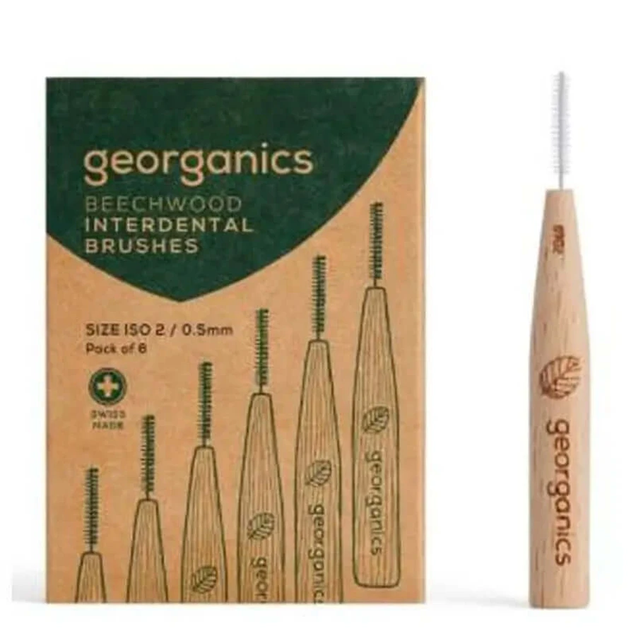 Brosse interdentaire Georganics en bois de hêtre 2