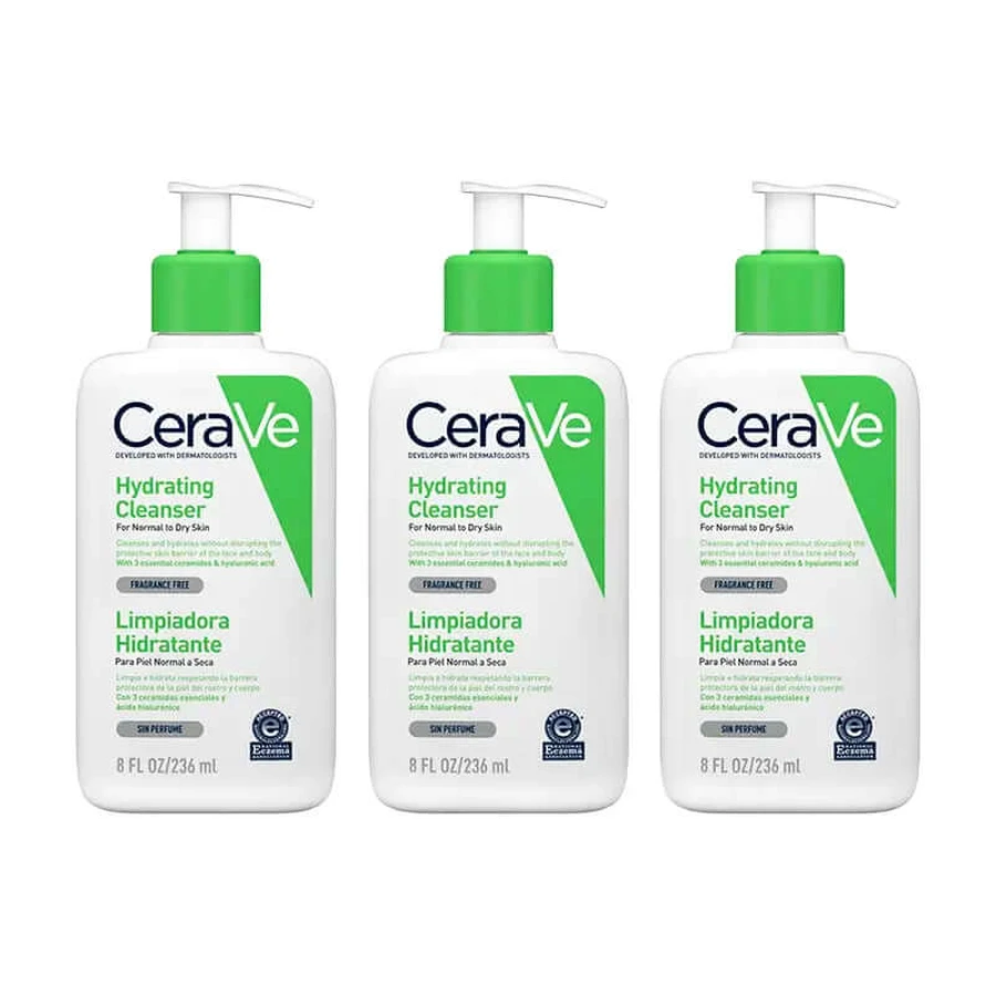 CeraVe Triplo Moisturizing Cleansing Gel 3 x 236 ml