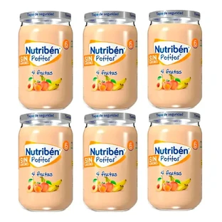 Nutriben 4 Fruit Snacks, 6 x 235 grams