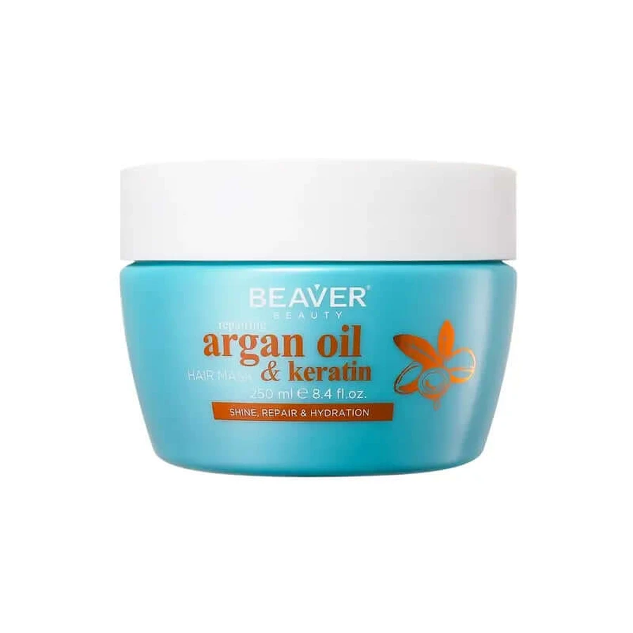 Bever herstellingsmasker arganolie en keratine , 250 ml